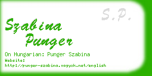szabina punger business card
